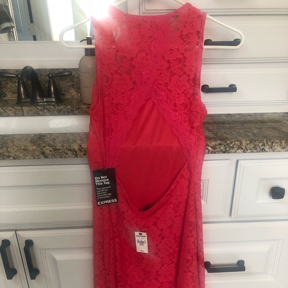 Express dress fuchsia.